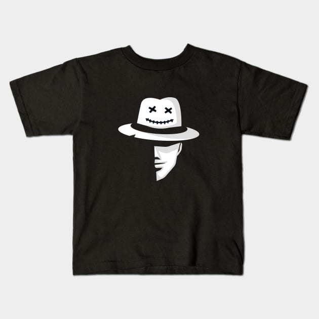 Crazy Mysterious Man Kids T-Shirt by NazeebID